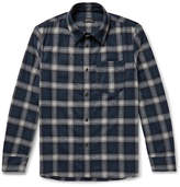 Thumbnail for your product : A.P.C. Trek Checked Wool-Blend Flannel Shirt