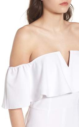 Leith Strapless Off the Shoulder Jumpsuit
