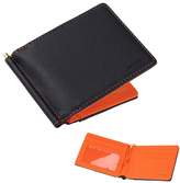 Thumbnail for your product : Green Black Classic Leather Wallet Stainless Steel Money Clip Fitness For Mother By Epoint