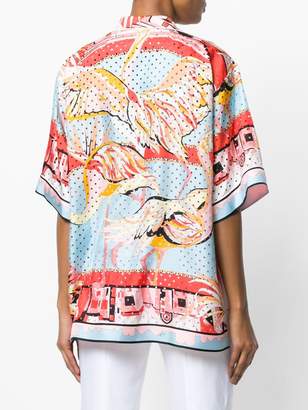 Emilio Pucci birds print blouse