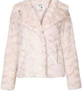 Thumbnail for your product : Yumi Textured Faux Fur Jacket