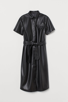 H&M Imitation leather dress