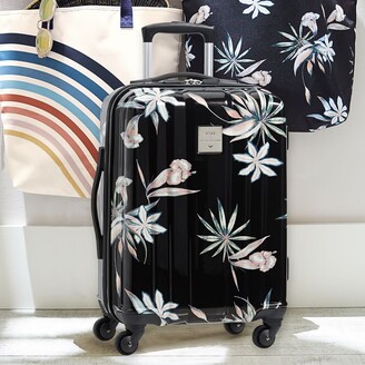 Pottery Barn Teen Roxy Channeled Hard-Sided Island Life Carry-on Spinner Suitcase