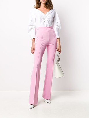 Pinko High-Waisted Flared Trousers