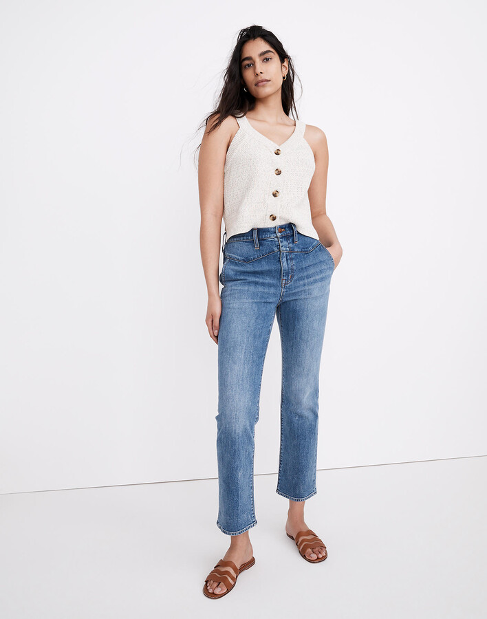 Madewell Slim Demi-Boot Jeans in Tracy Wash: Western Yoke Edition ...