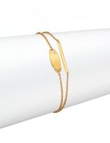Thumbnail for your product : Jennifer Zeuner Jewelry Tilly Diamond Double-Row Chain Bracelet