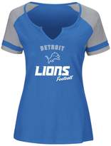 Majestic Ladies Offense Top - Detroit Lions Bleu