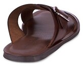 Thumbnail for your product : Massimo Matteo Cross-Strap Buckle Leather Slides