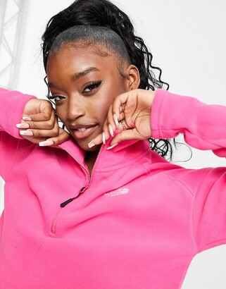 The North Face 100 Glacier 1/4 zip cropped fleece in pink Exclusively at  ASOS - ShopStyle Jackets
