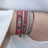 Thumbnail for your product : LeJu London - Handwoven Bracelet Set In Red Tones