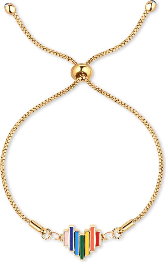 Rejected Hearts Club Gold Prideful Heart Bracelet