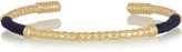 Thumbnail for your product : Aurélie Bidermann Soho gold-plated and cotton bangle