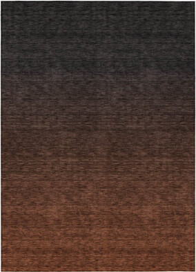 HomeRoots 5' X 8' Orange And Charcoal Abstract Washable Indoor Outdoor Area Rug