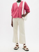 Thumbnail for your product : The Elder Statesman Lantern-sleeve Cashmere Cardigan - Pink