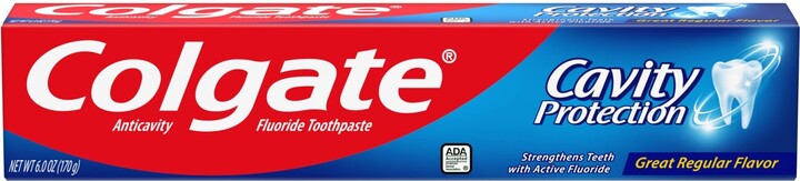 Colgate Cavity Protection Fluoride Toothpaste, Great Regular Flavor, 6 OZ