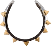 Thumbnail for your product : Alexander McQueen Grey Marbled Plexiglass Stud Cuff