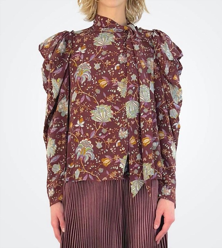 Ulla Johnson Brea Blouse In Heliotrope