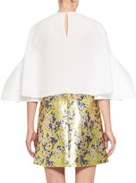 Thumbnail for your product : DELPOZO Architectural-Sleeve Cotton Blouse, White