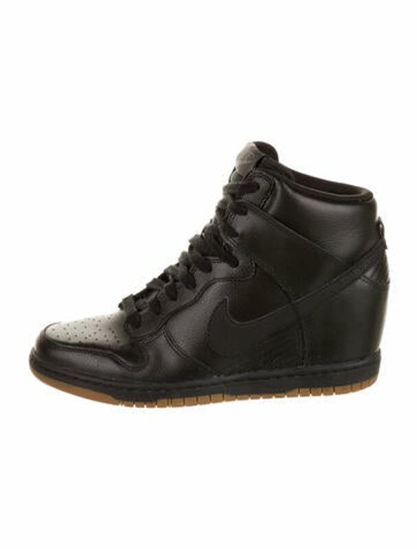nike dunk sky high black wedge sneakers