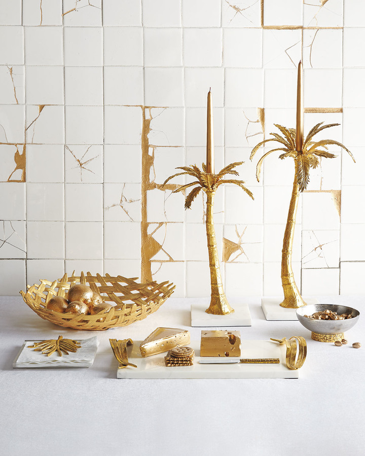 Michael Aram Mixed Palm Candleholders, 2Piece Set ShopStyle Candles