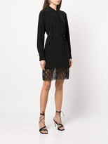 Thumbnail for your product : Jason Wu Logo-Embroidered Hem Silk Dress