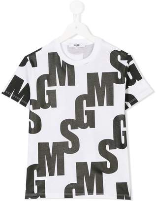 MSGM Kids logo T-shirt