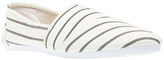 Thumbnail for your product : Wet Seal Striped Canvas Slip-On Shoes