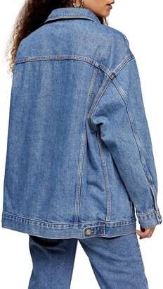 Topshop dad denim trucker jacket Clearance