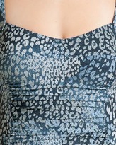 Thumbnail for your product : Karla Colletto Denim Animal Square Neck Swimsuit