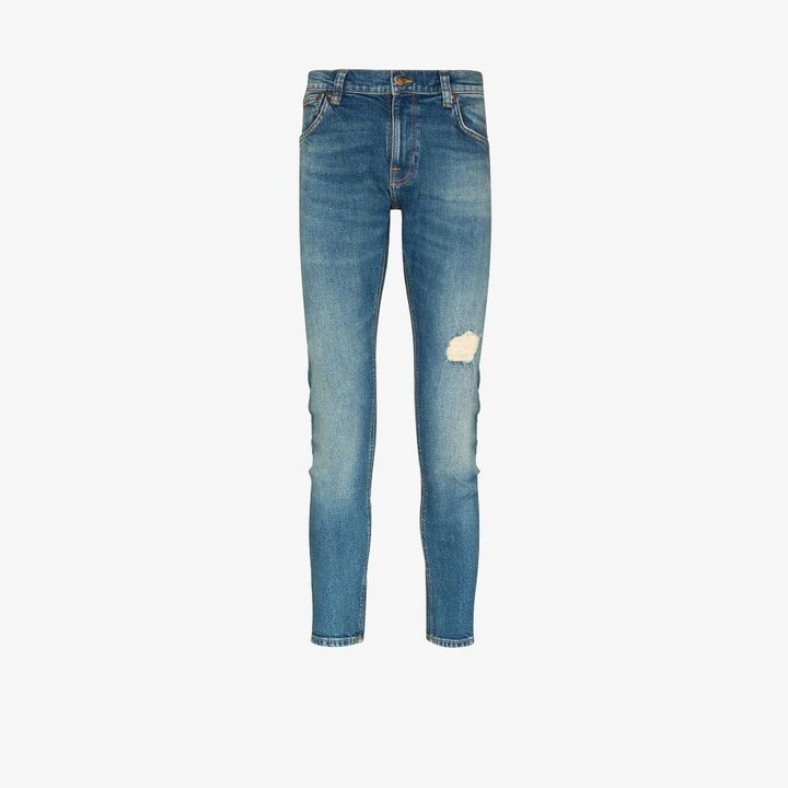 Nudie Jeans Tight Terry Ripped Skinny Jeans - ShopStyle
