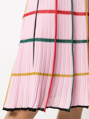 Missoni Grid-Pattern Pleated Dress