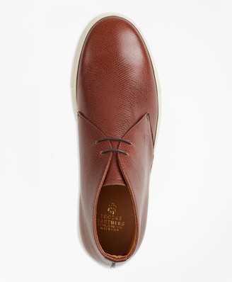 Brooks Brothers 1818 Footwear Textured Leather Chukka Sneakers