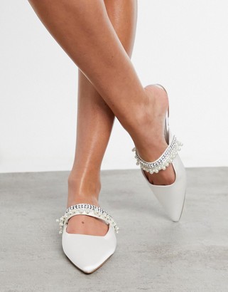 designer flat mules