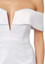 Thumbnail for your product : Bardot Luna neckline satin bodycon dress