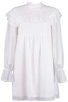 Thumbnail for your product : boohoo NEW Womens Tall Steph Spot Ruffle Smock Dress in Polyester