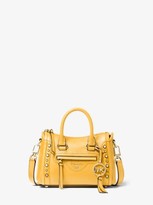 Thumbnail for your product : Michael Kors Carine Extra-Small Studded Pebbled Leather Crossbody Bag