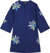 Embellished Floral Tunic Minidress 
