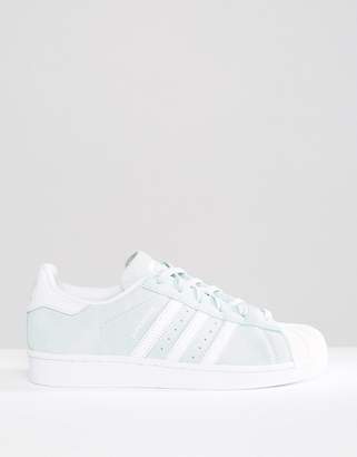 adidas Mint Suede Superstar Trainers