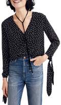 Thumbnail for your product : Madewell Star Tie Sleeve Silk Blouse