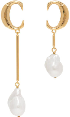 Chloé Gold Pearl Darcey Earrings
