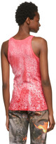 Thumbnail for your product : Serapis Red Marble Dye Tank Top