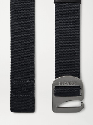 Filson Tan Togiak 4cm Leather-Trimmed Webbing Belt