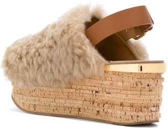 Chloé Camille shearling sandals