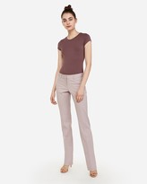 Thumbnail for your product : Express Low Rise Stripe Barely Boot Editor Pant