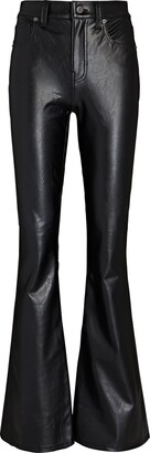 Veronica Beard Beverly Faux Leather Flared Pants