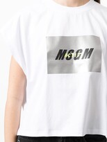 Thumbnail for your product : MSGM logo print performance T-shirt