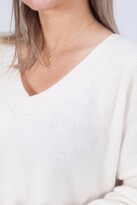 Jumper 1234 Exposed Vee Neck Cream - ShopStyle