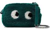 Thumbnail for your product : Anya Hindmarch Eyes Mini Shearling Shoulder Bag