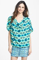 Thumbnail for your product : Carmen Marc Valvo 'African Sunset' Kimono Sleeve Cover-Up