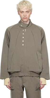 Omar Afridi Taupe Tech Drizzler Jacket - ShopStyle